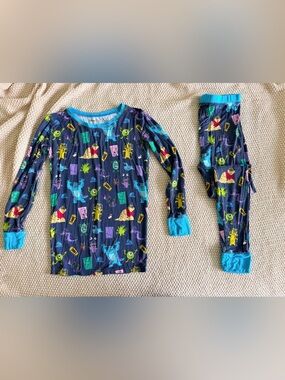 Little Sleepies Disney Pixar Monsters Inc. Bamboo Pajama Set 12/14
